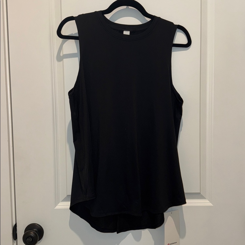 NWT Lululemon Athletica Lightweight Split Back  Black Tank
